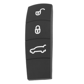 EMSea Car 3 Buttons Remote Control Key Rubber Pad Compatible with Cayenne/Macan Car Remote Control Key Fob Button Pad Replacement Key Housing Shell Cover Protector Black