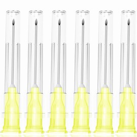 100 Pack 20Ga 1 Inch Stainless Steel Dispensing Lab Tools Accessories for Scientific Labs, Measuring and Refilling, Individually Wrapped