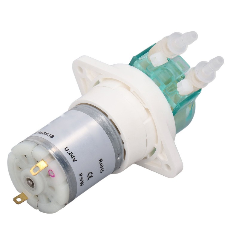 5W Small Peristaltic Pump Low Flow Gear Drive Liquid Transmission