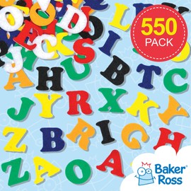 Baker Ross feltro lettere, colori assortiti, 23 mm