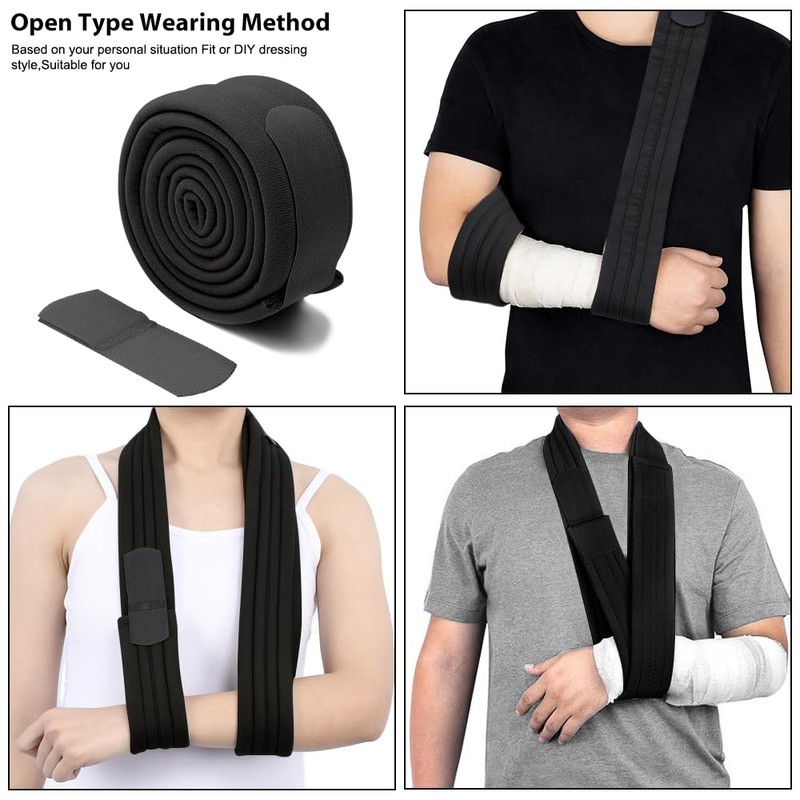 Aoreun Arm Sling, Shoulder Adjustable Arm Shoulder Sling 160 cm,
