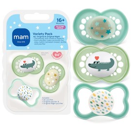 Chupete, más de 16 meses, paquete variado (1 original, 1 aire + 1 chupete nocturno), unisex, 3 unidades