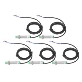 5PCS Inductive Proximity Sensor Non Contact Proximity Switch M12 NPN Normally Open 6‑36VDC