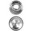 QWORK® Pack of 3 Burger Covers, Melting Dome, Stainless Steel,