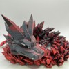 Articulating Crystal Dragon Figurine - Color: Rainbow, Size: Giant 30