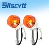 Silscvtt Motorcycle 12V 2 Pcs Turn Signal Replacement for Honda