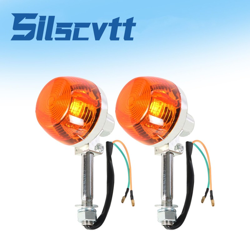 Silscvtt Motorcycle 12V 2 Pcs Turn Signal Replacement for Honda