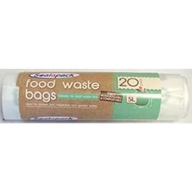Sealapack Essential Food Waste Bags, 100% Biodegradable, Compostable, Pack Of 20