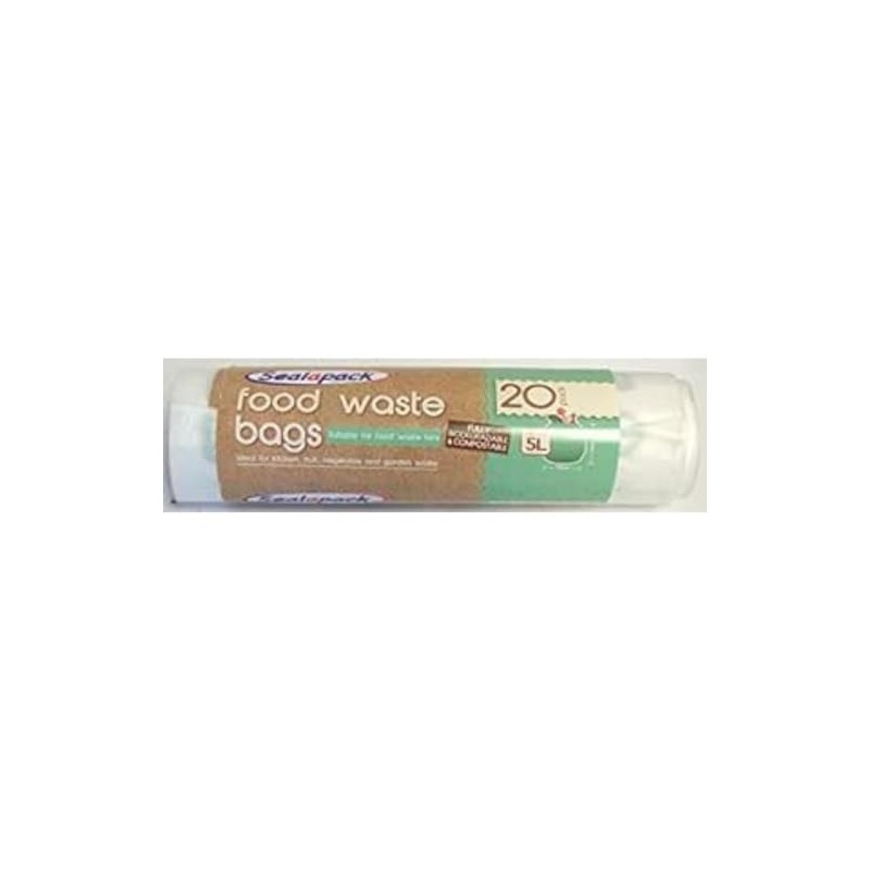 Sealapack Essential Food Waste Bags, 100% Biodegradable, Compostable, Pack Of