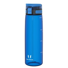 Super Sparrow Water Bottle - 1L - US Tritan BPA Free Straw Bottle - Suitable for Sports, School, Baseball, Outdoor, Camping, Training