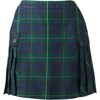 Lands' End Uniform Plaid Side Pleat Skort Above The Knee