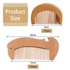 2 Pieces Wooden Combs Massage Combs Mini Combs Household Combs