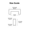 Alzassbg 10 Pack Brushed Satin Nickel Cabinet Pulls 3"(76mm) Hole