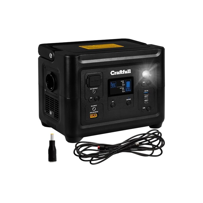 Craftfull Adapter Plug Set with Cable, Foldable Solar Panel, Solar