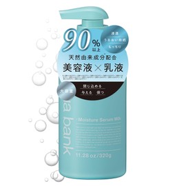 Aqua Bank Moisture Serum Lotion, 11.0 oz (320 g), Relaxing Herbal Scent, Pump Type, Save Daily Care, Beauty + Lotion in 1 Bottle. Leads to plump and soft skin