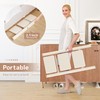 GameGem 3 Step Ladder Folding Step Stool with Wide Anti-Slip