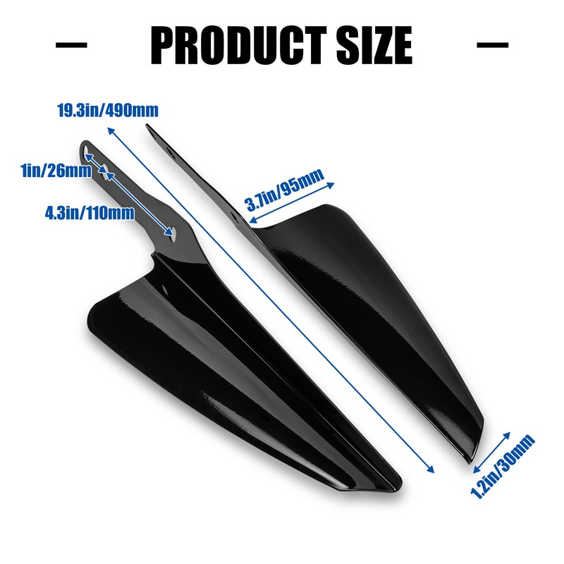 Front Fork Mount Wind Deflectors Windshield Accessories for Harley Touring