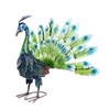 Metal Peacock Statue Realistic Easy DIY Assembly Beautiful Peacock Statue