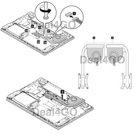 Deal4GO CPU Cooling Fan 04X0445 04X1850 0C45941 01AW566 Replacement for Lenovo ThinkPad T440s T450s (UMA)