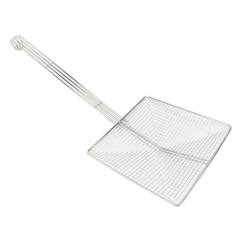 Stainless Steel Square Strainer Skimmer Ladle for Cooking Frying Kitchen