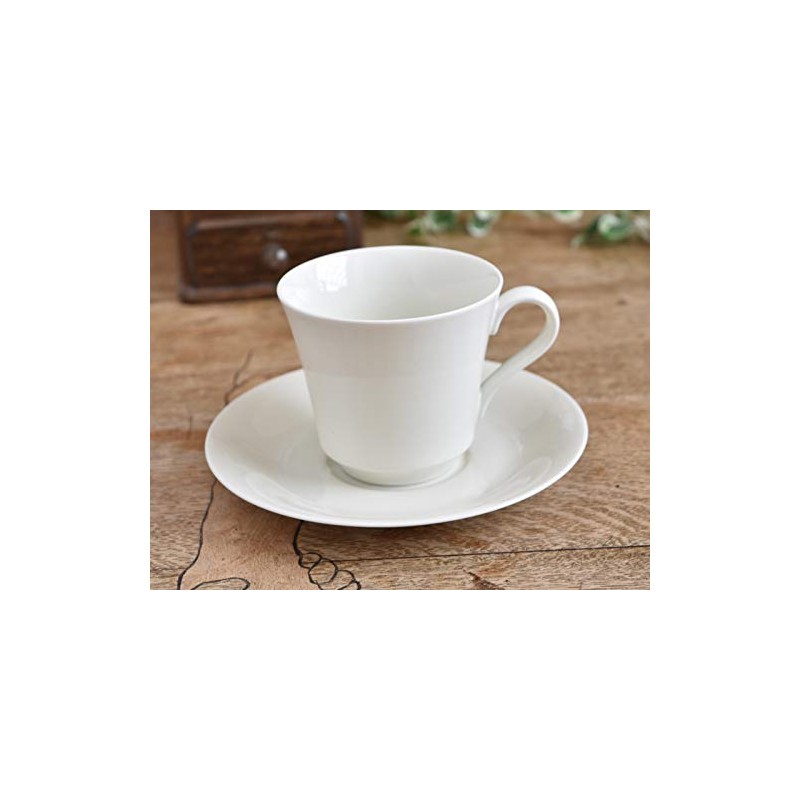 Set of 5 Ceramics [White Tableware] Milky White White with
