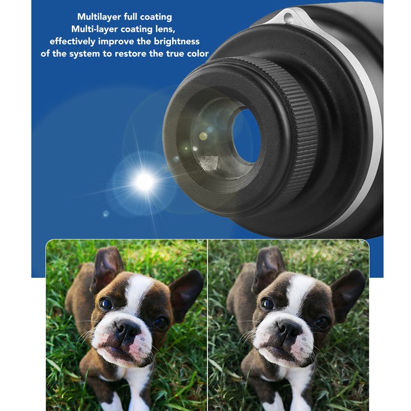 3x50 Monocular Telescope Waterproof Shockproof Compact HD Monocular Scope for