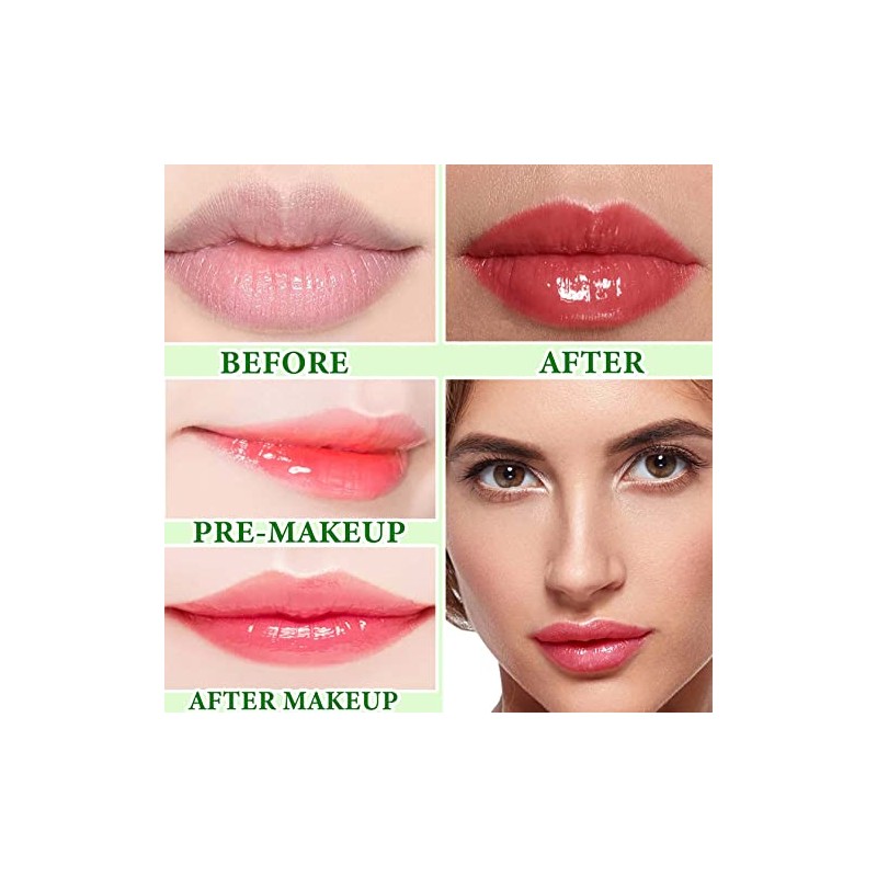Set De 4 Labiales De Aloe Vera, Brillo Labial Mágico