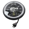 Motorcycle LED Headlight, 7in Round Motorcycle LED Angel Eye Headlight
