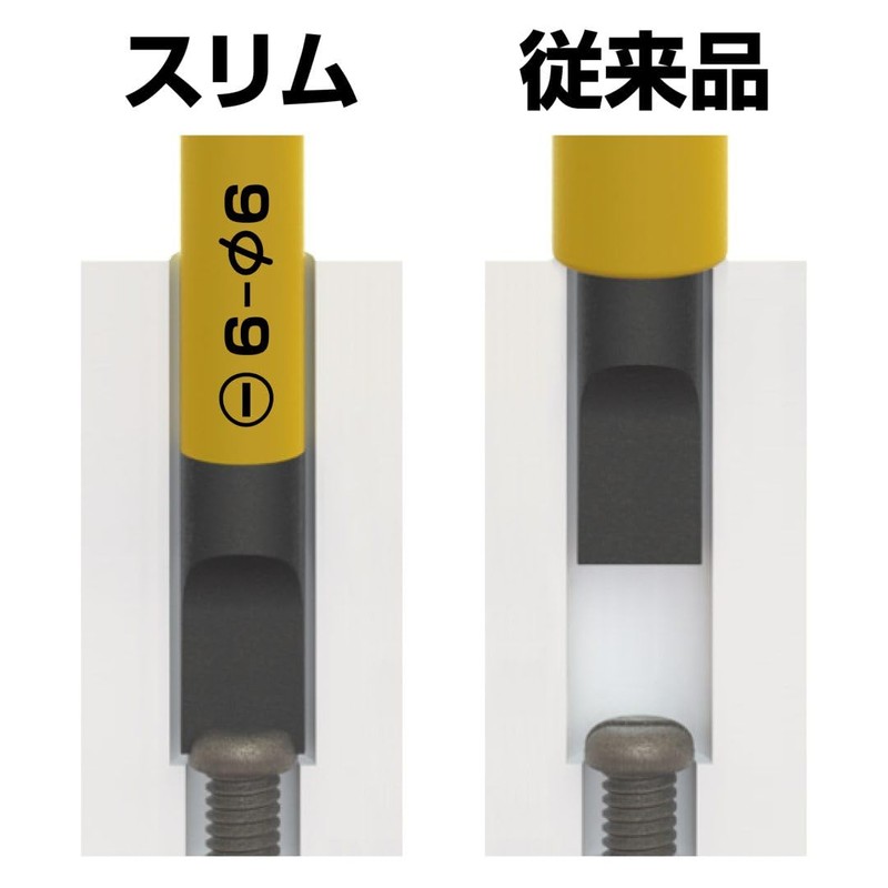 ANEX Driver Insulated 1000 V Compatible Slim Tip -6 x