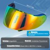 WODHMIEY Helmet Visor for SHOEI Motorcycle Wind Scratch Fog Reflective