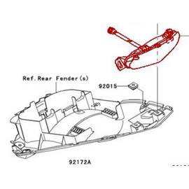 MZS Tail Light Turn Signal LED Integrated Blinker Compatible with Kawasaki Ninja 650R ER-6n ER-6f 2009-2011 | Versys 1000 KLZ1000 2012-2018 | Ninja 400R 2011-2013 | ER-4N 2011-2013 Smoke