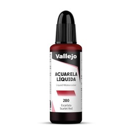 Vallejo Liquid Watercolour 32ml Scarlet Red