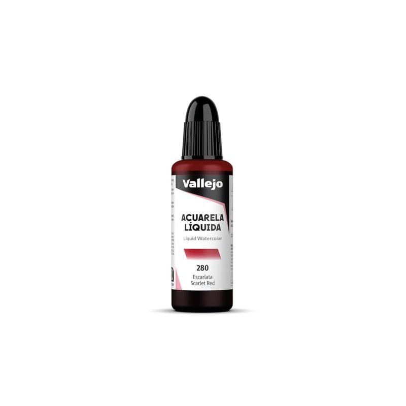 Vallejo Liquid Watercolour 32ml Scarlet Red