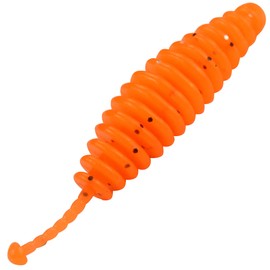 FTM Omura Baits Kong 5.5 cm 1.6 g - 10 Trout Baits, Flavour: Garlic, Colour: Neon Orange with Glitter