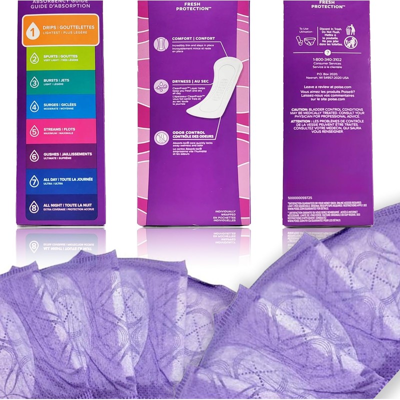 Healthy Surplus Poise Microliners, Longest Length - Incontinence 1 Drop