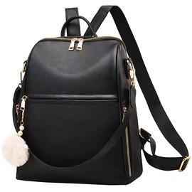 zhongningyifeng Backpack for Women PU Leather Waterproof Casual Travel Cute Shoulder Bag for Girls