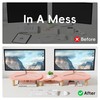 AFOOYO Dual Monitor Stand Riser,Rainbow Cloud Desktop Computer Stand for