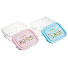 Skater FCN2WAG-A Sealing Container, 16.9 fl oz (500 ml), 2P, Antibacterial Storage Container, Sumikko Gurashi, Atsumaru, Side Dish Container, Made in Japan