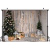 AIIKES 10x8FT Christmas Rustic Wood Indoor Photography Backdrop Christmas Backdrop