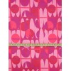 Unbranded Abstract Dot Crepe Knit Fabric Contemporary Hot Pink By