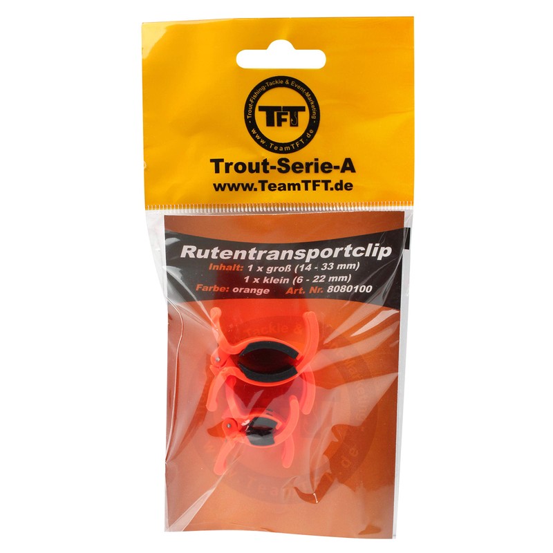 TFT Rod Transport Clip (Orange) Pack of 2