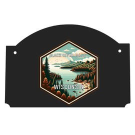 Black River Falls Wisconsin Travel Destination Souvenir Wood sign flat with string