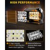 NAOEVO 4 Inch LED Pod Lights, Spot Flood Amber LED