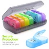 AUVON AUVON Pill Box Organiser, XL Weekly Pill Box 7