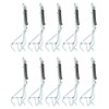 10pcs Stainless Steel Crab Grabber Rustproof Seafood Grabber with Spring