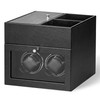 LLS Automatic Double Watch Winder with Storage Box, Japanese Quiet