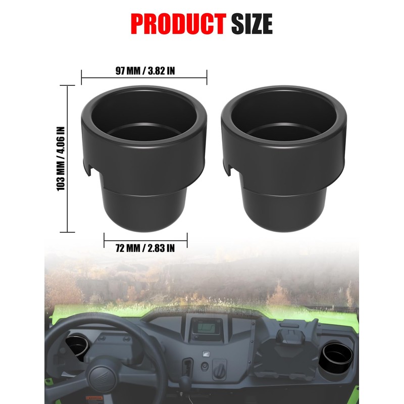 XATVXUTV UTV Dash Cup Holder for Honda Pioneer 520 500