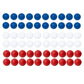 JNwhy Silicone Beads for Keychain Making Kit Beads Bulk for DIY Handmade Crafts (Blue,Red,White)