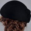 HIMESPORT Wool Felt Bowknot Elegant Fedora Hats Women Fascinators Pillbox