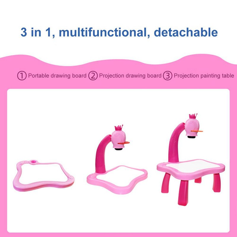 Child Learning Desk Detachable Children's Intelligent Projection Painting Machine Toy